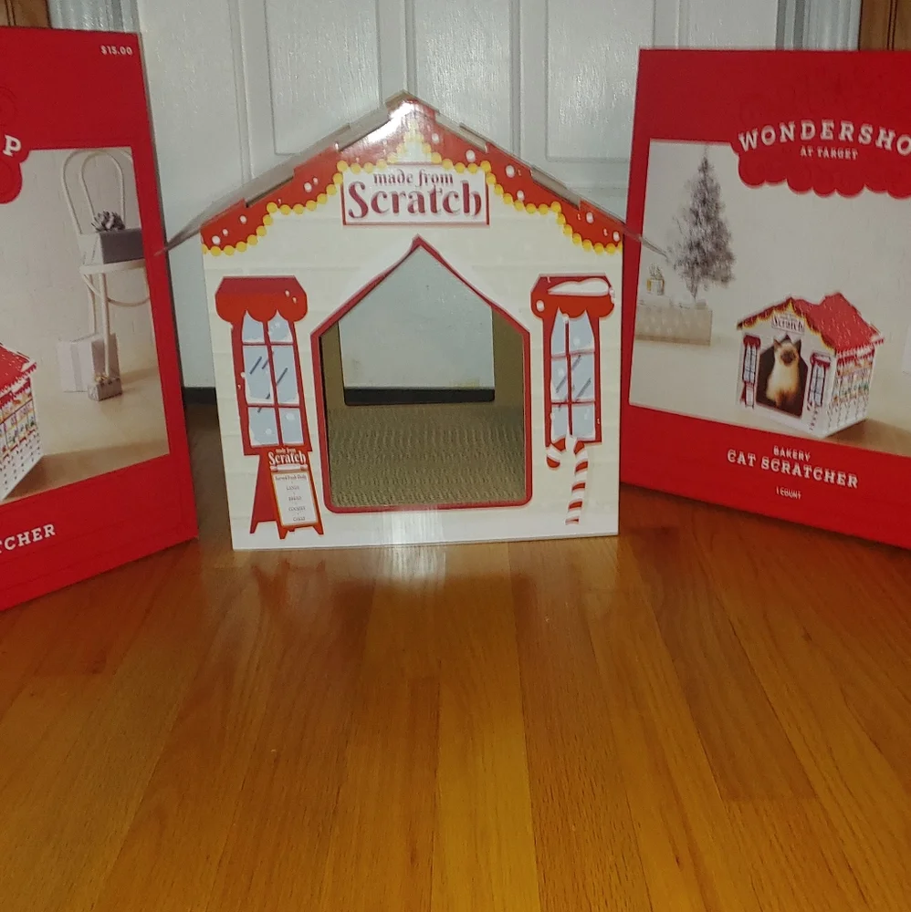 Wondershop Christmas Bakery Made from Scratch House Winter Holiday Cat House